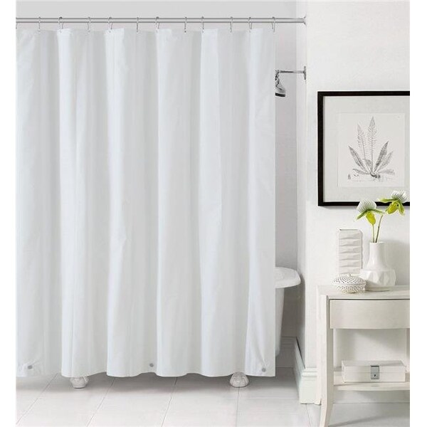 Zenna Home 272350 70 x 72 in. PEVA Light Weight Shower Liner; White 272350 - main